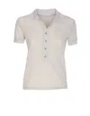 Patrizia Pepe Lurex T-shirt In Grey
