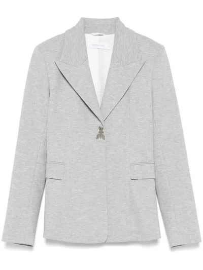 PATRIZIA PEPE TAILORED BLAZER WITH SHARP LAPEL