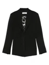 Patrizia Pepe Tailored Blazer With Structured Silhouette In Black