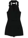 Patrizia Pepe Tailored Playsuit In Black