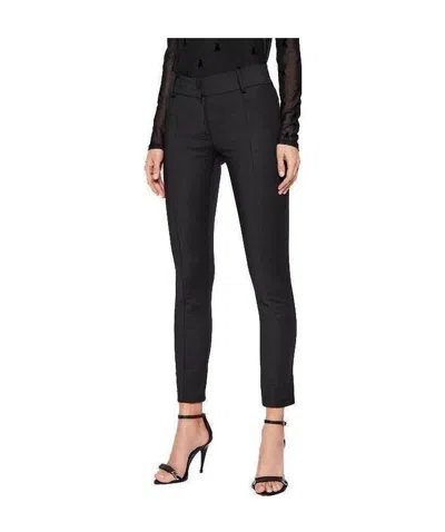Patrizia Pepe Tailored Slim-fit Trousers In Black