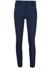 Patrizia Pepe Tailored-style Mid-rise Trousers In Blue