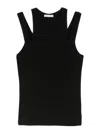 Shop Patrizia Pepe Tank Top In Black