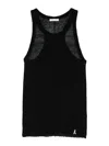 Patrizia Pepe Fine-knit Wool Knitted Top In Black