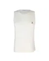 Patrizia Pepe Ecru Fine Knit Tank Top In Toni Neutri