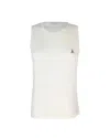 Patrizia Pepe Ecru Fine Knit Tank Top In Toni Neutri