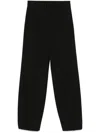 Patrizia Pepe Tapered-leg Trousers In Black