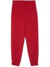 Patrizia Pepe Tapered Trousers In Red