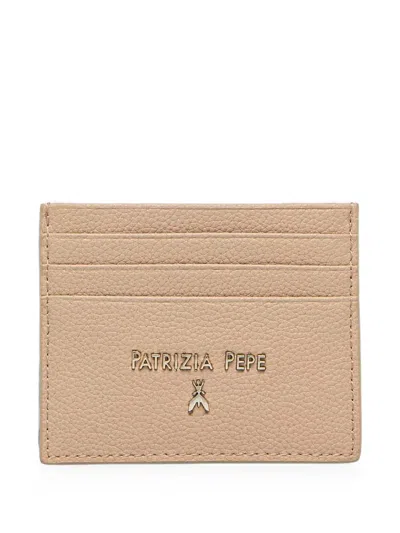 Patrizia Pepe Textured Card Holder In Blue