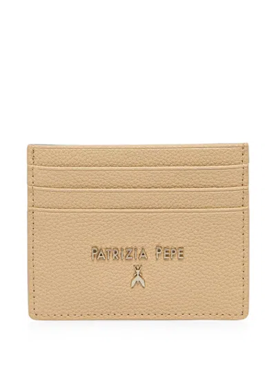 Patrizia Pepe Textured Cardholder In Neutral