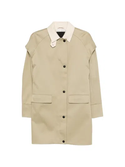 Patrizia Pepe Textured Coat In Neutral