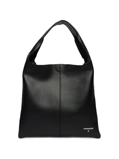 Patrizia Pepe Textured Tote Bag In Black