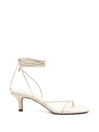 Patrizia Pepe Tie-fastening Sandals In White