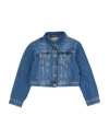 Patrizia Pepe Toddler Girl Denim Outerwear Blue Size 6 Cotton In Blue