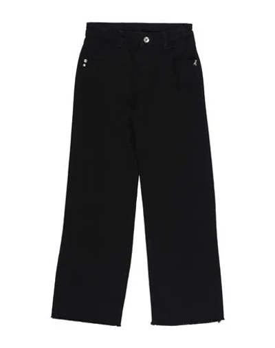 Patrizia Pepe Babies'  Toddler Girl Denim Pants Black Size 6 Cotton