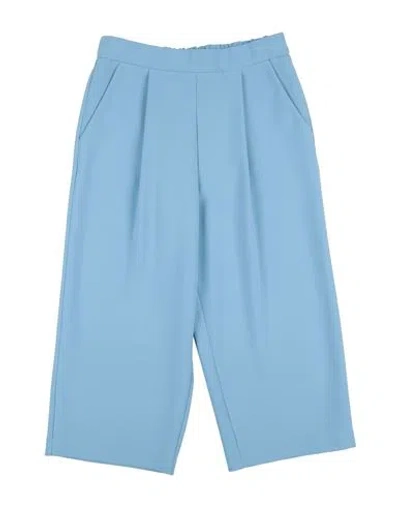 Patrizia Pepe Babies'  Toddler Girl Pants Light Blue Size 6 Polyester, Viscose, Elastane