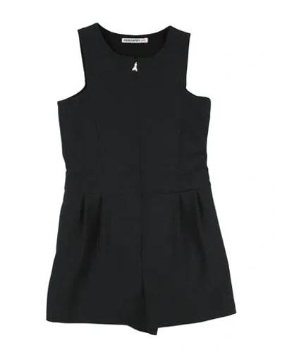 Patrizia Pepe Babies'  Toddler Girl Playsuit Black Size 6 Polyester, Elastane