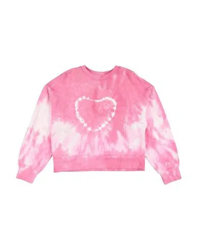 Patrizia Pepe Babies'  Toddler Girl Sweatshirt Pink Size 6 Cotton In Burgundy