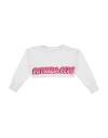 Patrizia Pepe Toddler Girl Sweatshirt White Size 6 Cotton, Elastane In White