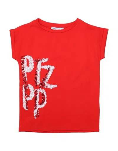 Patrizia Pepe Babies'  Toddler Girl T-shirt Red Size 6 Cotton, Elastane