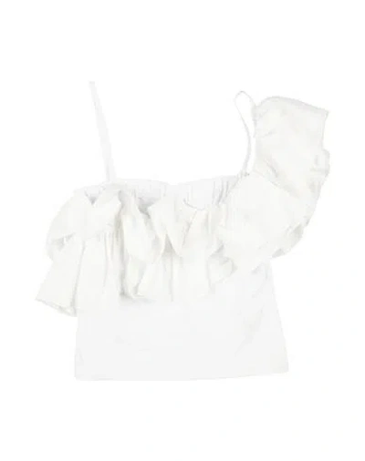 Patrizia Pepe Babies'  Toddler Girl Top White Size 6 Cotton, Elastane