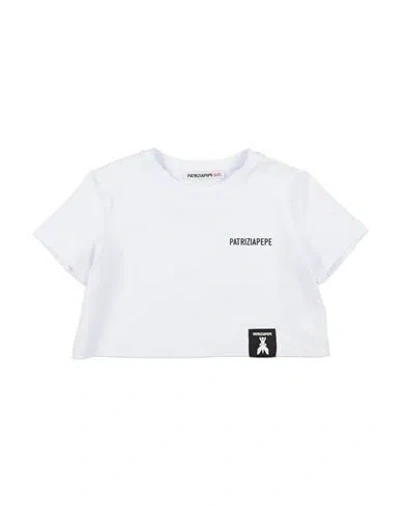 Patrizia Pepe Babies'  Toddler Girl T-shirt White Size 6 Cotton, Elastane