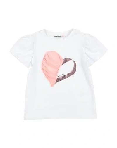 Patrizia Pepe Babies'  Toddler Girl T-shirt White Size 6 Cotton, Elastane, Polyester