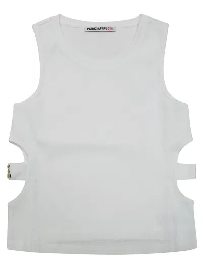 Patrizia Pepe Top Cut Out In White