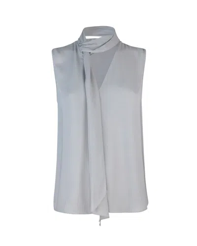 Patrizia Pepe Top Grigio Con Fusciacca In S702