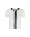 Patrizia Pepe Top In Maglia Con Dettagli A Contrasto In X1z0