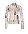 Patrizia Pepe Manifesto-print Top In Multicolour