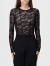 Patrizia Pepe Top  Woman Color Black In Black