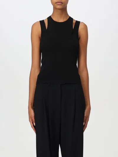 Patrizia Pepe Fly-detail Bustier Top In Schwarz