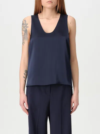 Patrizia Pepe Logo-pendant Tank Top In Black