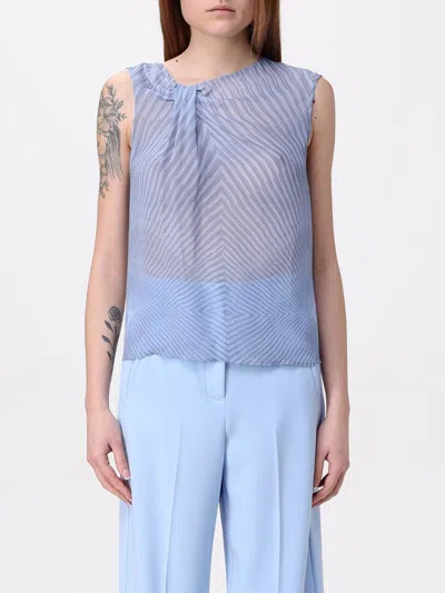 Patrizia Pepe Top  Woman Color Gnawed Blue