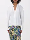 Patrizia Pepe Blusa Bianca Con Gemelli In White
