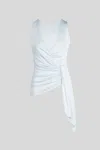 Patrizia Pepe Top Sky Gray In As Shown In The Picture