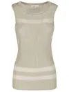 Patrizia Pepe Crew Neck Knitted Vest