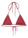 Patrizia Pepe Klassisches Triangel-bikinioberteil In Rot