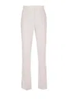 Patrizia Pepe Logo-plaque Trousers In Multi