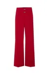 Patrizia Pepe Essential Pants In Red