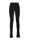 Patrizia Pepe Essential Logo-waistband Leggings In Black
