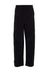 Patrizia Pepe Embossed Tie-dye Track Pants In Black