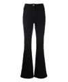 Patrizia Pepe High-rise Flared Jeans In Black