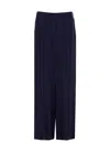 Patrizia Pepe Navy Blue Trousers In Polyester In Blue