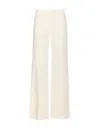 Patrizia Pepe Low-rise Twill Trousers In White