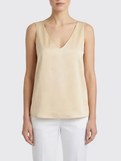 Patrizia Pepe V-neck Blouse In Yellow