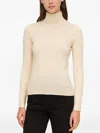 Patrizia Pepe Turtle-neck Sweater In Neutral