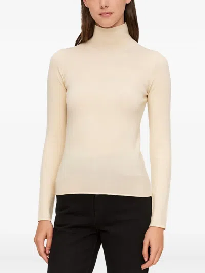Patrizia Pepe Turtle-neck Sweater In Neutral