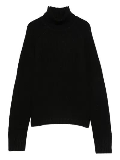Patrizia Pepe Turtleneck Sweater In Black
